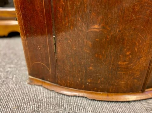 ANTIQUE GEORGIAN BOW FRONT CORNER CUPBOARD C1800 - ADDITIONAL PHOTO 10