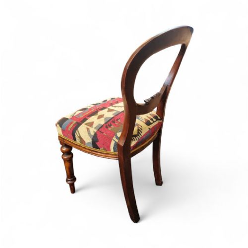 ANTIQUE VICTORIAN BALLOON BACK CHAIR C1880 - ADDITIONAL PHOTO 4