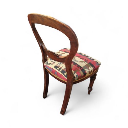 ANTIQUE VICTORIAN BALLOON BACK CHAIR C1880 - ADDITIONAL PHOTO 8