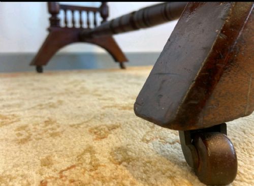 ANTIQUE VICTORIAN WALNUT CENTRE TABLE TURNED SPINDLE BASE C1890 - ADDITIONAL PHOTO 14