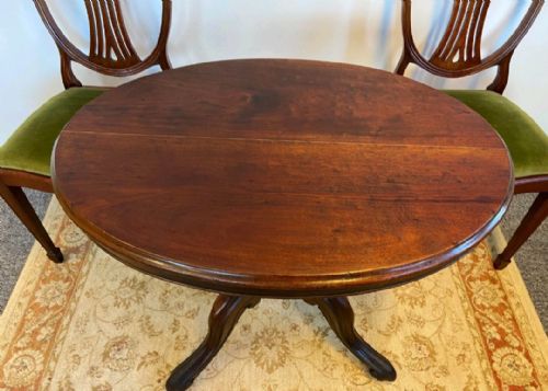 ANTIQUE ENGLISH VICTORIAN BURR WALNUT TILTTOP LOO TABLE C1860 - ADDITIONAL PHOTO 3