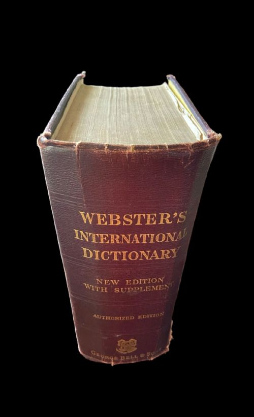 ANTIQUE WEBSTERS INTERNATIONAL DICTIONARY OF THE ENGLISH LANGUAGE 1907 EDITION - ADDITIONAL PHOTO 3