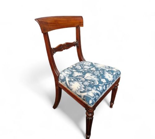 ANTIQUE WILLIAM IV MAHOGANY DINING CHAIRS SET OF TWO C1835 - ADDITIONAL PHOTO 1