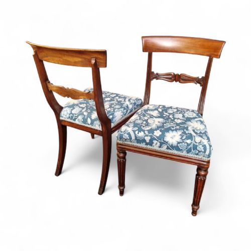 ANTIQUE WILLIAM IV MAHOGANY DINING CHAIRS SET OF TWO C1835 - ADDITIONAL PHOTO 6
