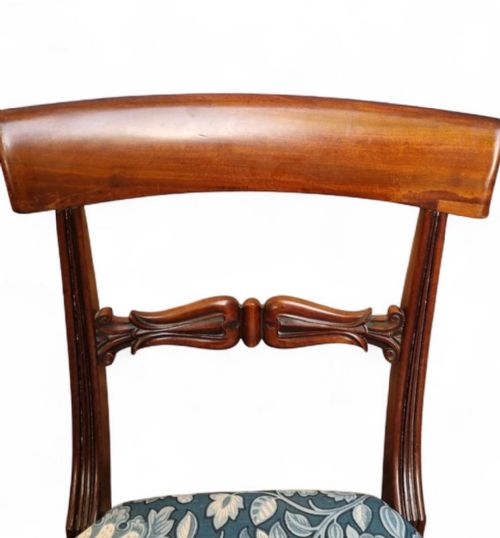 ANTIQUE WILLIAM IV MAHOGANY DINING CHAIRS SET OF TWO C1835 - ADDITIONAL PHOTO 8