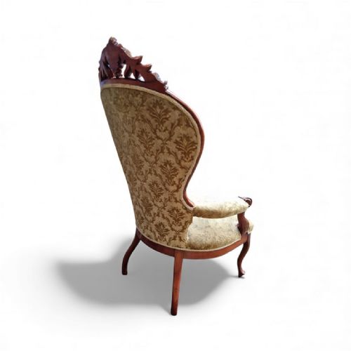 ANTIQUE VICTORIAN MAHOGANY ARMCHAIR C1880S - ADDITIONAL PHOTO 2