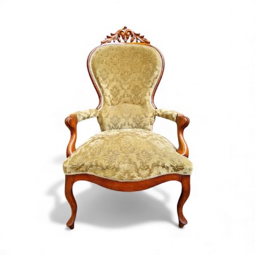 ANTIQUE VICTORIAN MAHOGANY ARMCHAIR C1880S - ADDITIONAL PHOTO 9