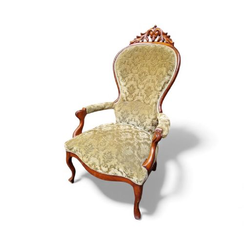 ANTIQUE VICTORIAN MAHOGANY ARMCHAIR C1880S - ADDITIONAL PHOTO 10