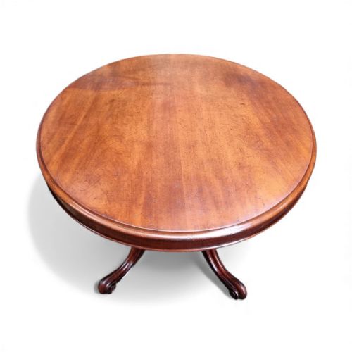 ANTIQUE VICTORIAN MAHOGANY TILTTOP DINING TABLE C1850 - ADDITIONAL PHOTO 2
