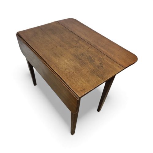 ANTIQUE OAK DROP LEAF KITCHEN TABLE C1920 - ADDITIONAL PHOTO 3