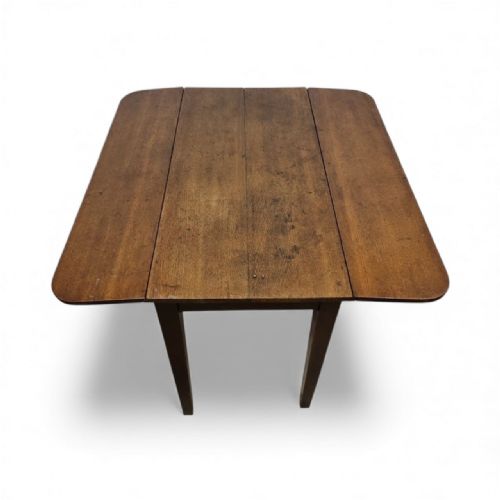 ANTIQUE OAK DROP LEAF KITCHEN TABLE C1920 - ADDITIONAL PHOTO 4