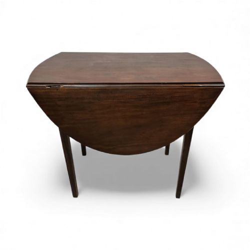 ANTIQUE DROPLEAF TABLE SOLID MAHOGANY C1910 - ADDITIONAL PHOTO 1