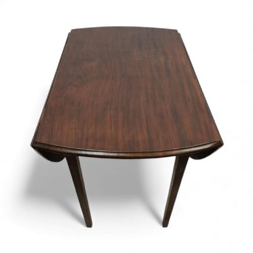 ANTIQUE DROPLEAF TABLE SOLID MAHOGANY C1910 - ADDITIONAL PHOTO 2
