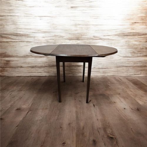 ANTIQUE DROPLEAF TABLE SOLID MAHOGANY C1910 - ADDITIONAL PHOTO 5