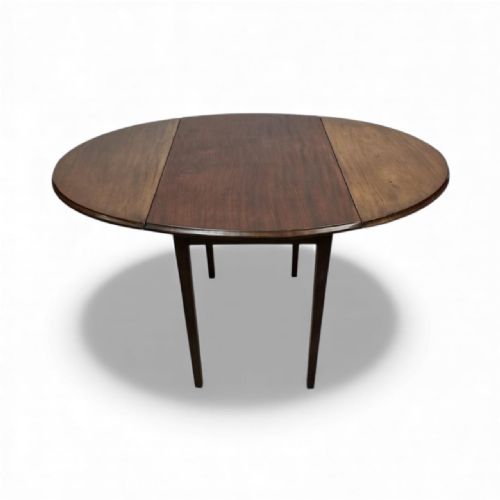 ANTIQUE DROPLEAF TABLE SOLID MAHOGANY C1910 - ADDITIONAL PHOTO 7