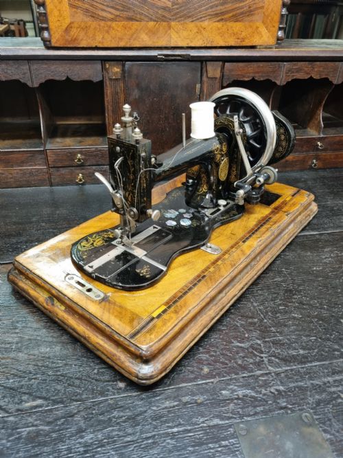 ANTIQUE DECORATIVE SEWING MACHINE C1900 - ADDITIONAL PHOTO 3