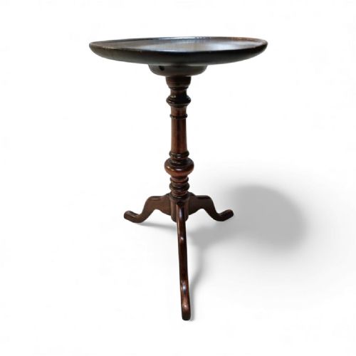 ANTIQUE EDWARDIAN WINE TABLE 1910S SOLID WOOD LOVELY PATINA - ADDITIONAL PHOTO 3