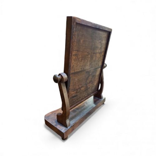 VINTAGE EDWARDIAN WOODEN DRESSING TABLE MIRROR SWIVEL FRAME LOVELY PATINA - ADDITIONAL PHOTO 7