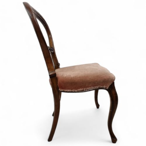 ANTIQUE VICTORIAN BALLOONBACK CHAIRS SET OF 2 C 18801900 CARVED DETAILS - ADDITIONAL PHOTO 4