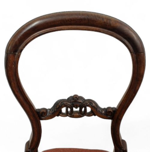 ANTIQUE VICTORIAN BALLOONBACK CHAIRS SET OF 2 C 18801900 CARVED DETAILS - ADDITIONAL PHOTO 7