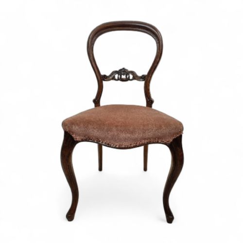 ANTIQUE VICTORIAN BALLOONBACK CHAIRS SET OF 2 C 18801900 CARVED DETAILS - ADDITIONAL PHOTO 8