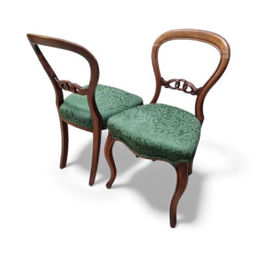 ANTIQUE VICTORIAN REVIVAL DINING CHAIRS C1890 SET OF 6 - ADDITIONAL PHOTO 5