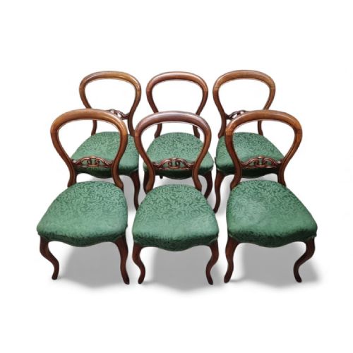 ANTIQUE VICTORIAN REVIVAL DINING CHAIRS C1890 SET OF 6 - ADDITIONAL PHOTO 8