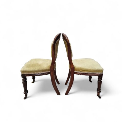 ANTIQUE VICTORIAN DINING CHAIRS BY BLYTH SONS SET OF 6 C 1890 - ADDITIONAL PHOTO 2