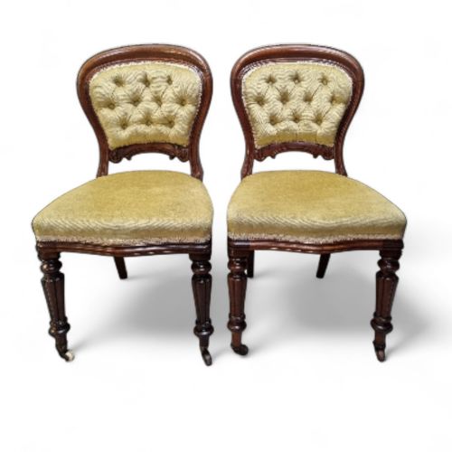ANTIQUE VICTORIAN DINING CHAIRS BY BLYTH SONS SET OF 6 C 1890 - ADDITIONAL PHOTO 7