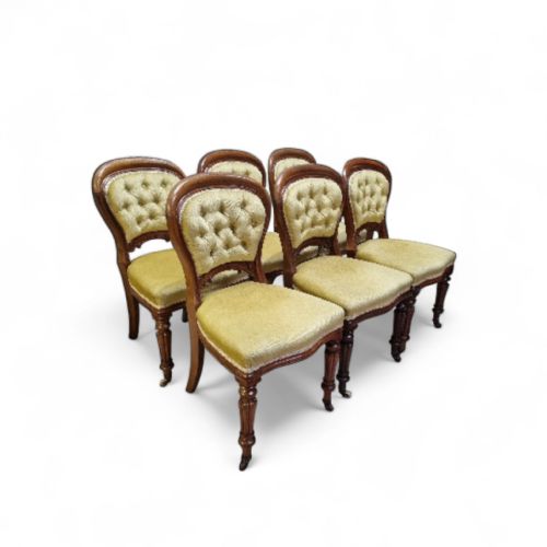ANTIQUE VICTORIAN DINING CHAIRS BY BLYTH SONS SET OF 6 C 1890 - ADDITIONAL PHOTO 8