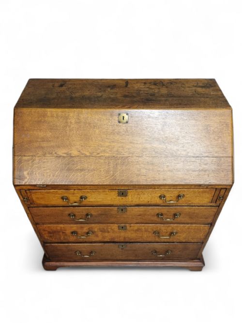 ANTIQUE VICTORIAN OAK WRITING BUREAU C1850 - ADDITIONAL PHOTO 3