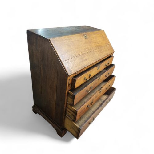 ANTIQUE VICTORIAN OAK WRITING BUREAU C1850 - ADDITIONAL PHOTO 4
