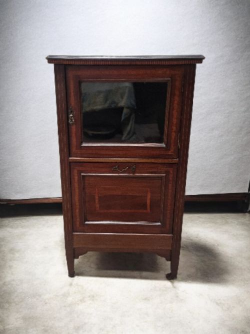 VINTAGE MAHOGANY MUSIC CABINET C1930 - ADDITIONAL PHOTO 5