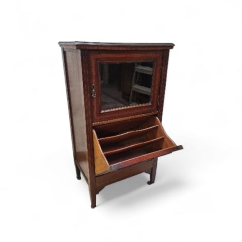 VINTAGE MAHOGANY MUSIC CABINET C1930 - ADDITIONAL PHOTO 7