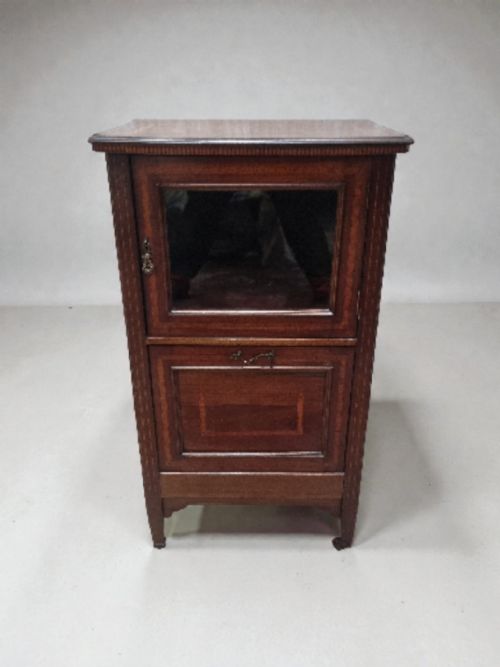 VINTAGE MAHOGANY MUSIC CABINET C1930 - ADDITIONAL PHOTO 11