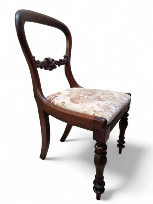 ANTIQUE PAIR OF VICTORIAN BALLOON BACK SIDE CHAIRS C18601880 - ADDITIONAL PHOTO 7
