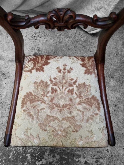ANTIQUE PAIR OF VICTORIAN BALLOON BACK SIDE CHAIRS C18601880 - ADDITIONAL PHOTO 12