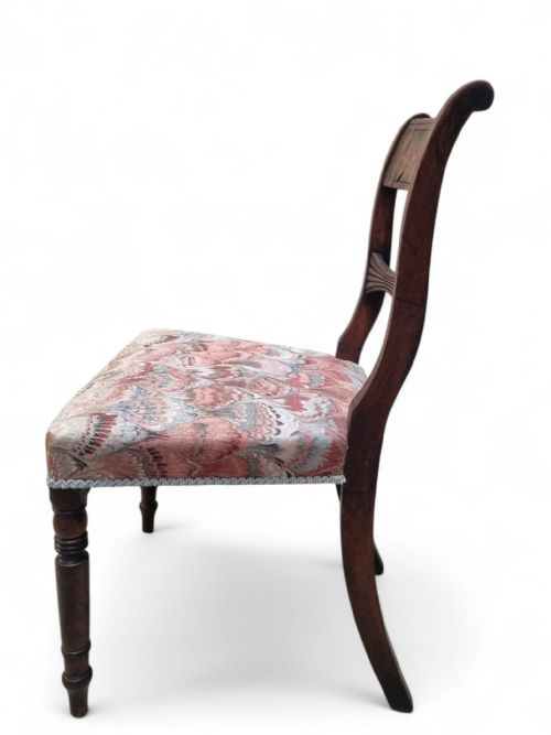 ANTIQUE VICTORIAN CARVED SIDE CHAIRS SET OF THREE C1870 - ADDITIONAL PHOTO 2