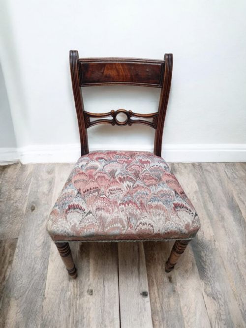 ANTIQUE WOODEN DINING CHAIRS C1880 SET OF 2 - ADDITIONAL PHOTO 3