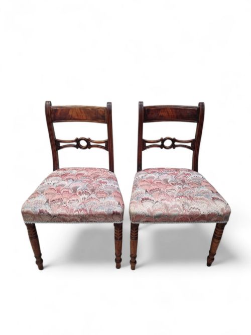 ANTIQUE WOODEN DINING CHAIRS C1880 SET OF 2 - ADDITIONAL PHOTO 4