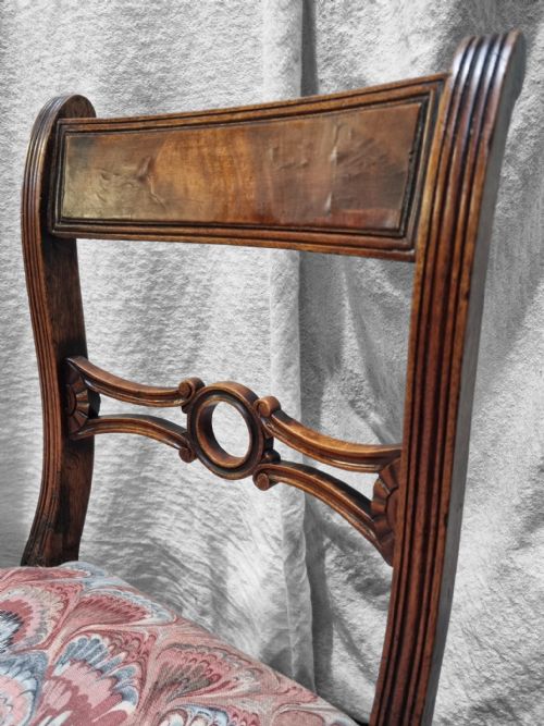 ANTIQUE WOODEN DINING CHAIRS C1880 SET OF 2 - ADDITIONAL PHOTO 5