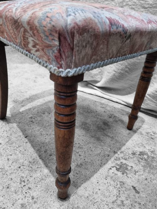 ANTIQUE WOODEN DINING CHAIRS C1880 SET OF 2 - ADDITIONAL PHOTO 7