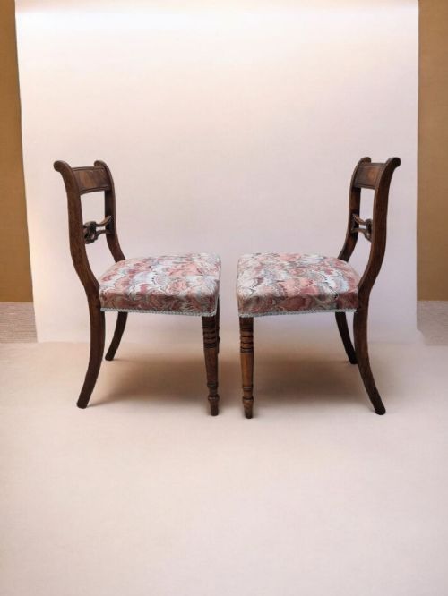 ANTIQUE WOODEN DINING CHAIRS C1880 SET OF 2 - ADDITIONAL PHOTO 8