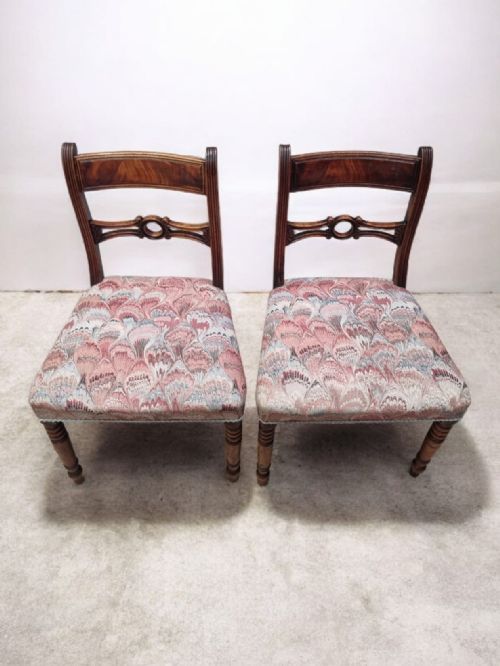 ANTIQUE WOODEN DINING CHAIRS C1880 SET OF 2 - ADDITIONAL PHOTO 9