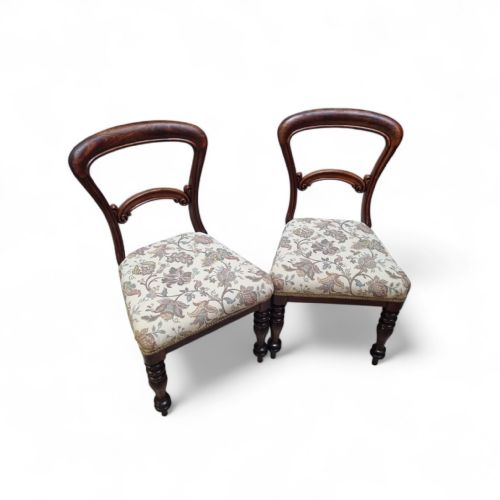 VICTORIAN DINING CHAIRS SET OF 6 C1880 - ADDITIONAL PHOTO 2