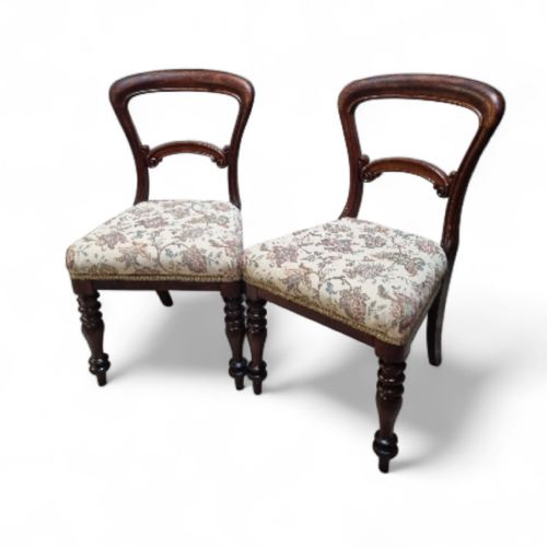 VICTORIAN DINING CHAIRS SET OF 6 C1880 - ADDITIONAL PHOTO 6