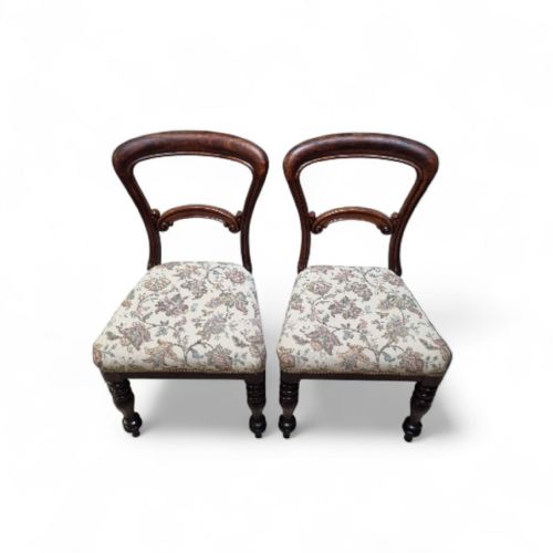VICTORIAN DINING CHAIRS SET OF 6 C1880 - ADDITIONAL PHOTO 7