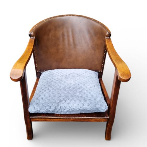 VINTAGE LOW ARMCHAIR C 1930 - ADDITIONAL PHOTO 3
