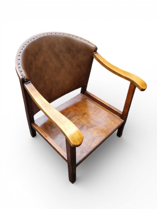VINTAGE LOW ARMCHAIR C 1930 - ADDITIONAL PHOTO 4