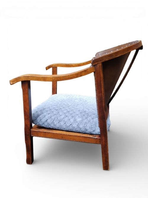 VINTAGE LOW ARMCHAIR C 1930 - ADDITIONAL PHOTO 5